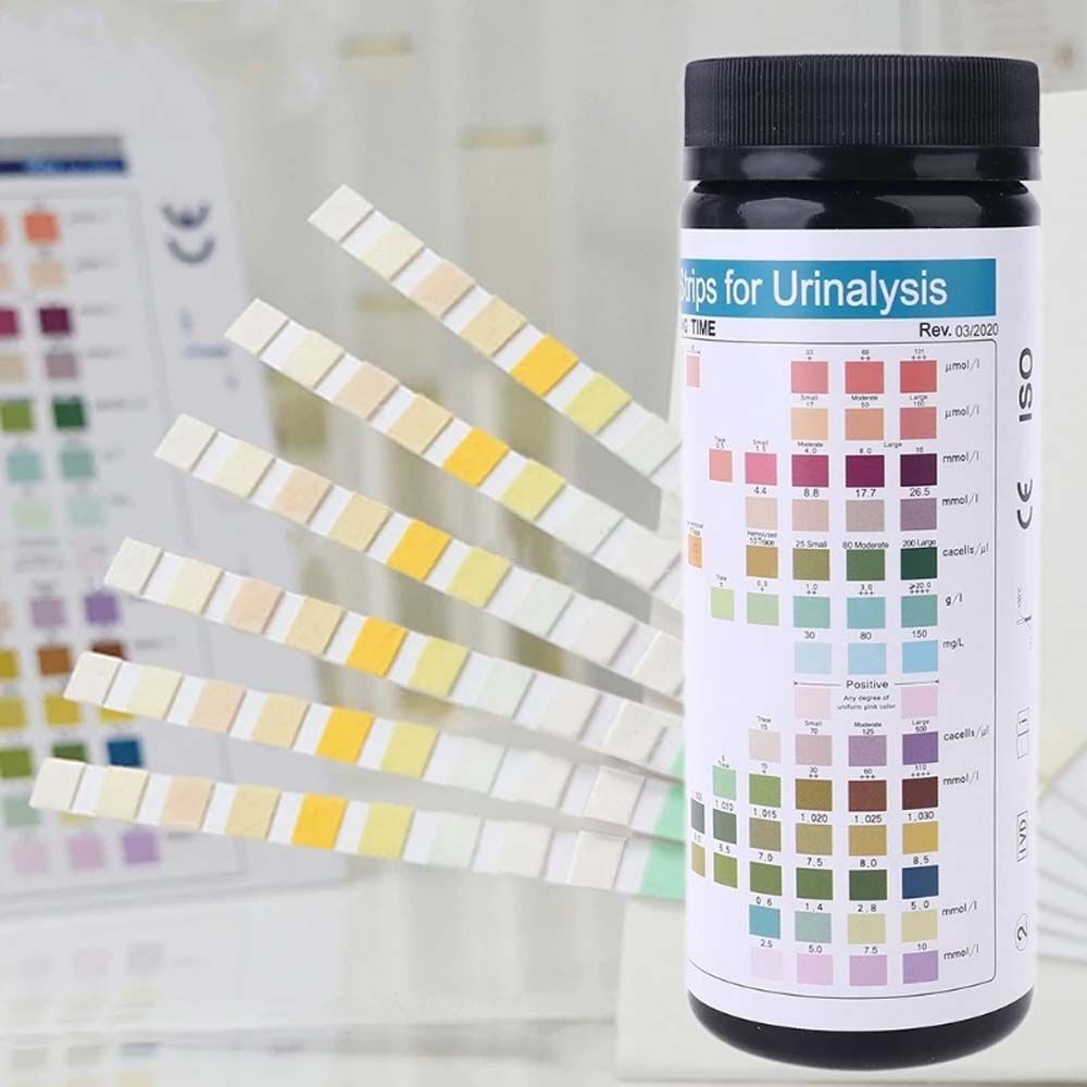 14-in-1 Urinalysis Test Strips 14 Parameter Urine PH Test Strips for Leukocytes