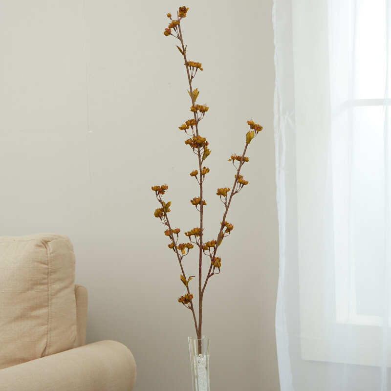 Olive Green Artificial Wild Blossom Spray | 3 Pieces