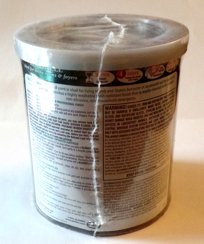 GLIDDEN INTERIOR PREMIUM PAINT Eggshell Red 2009 Made in USA