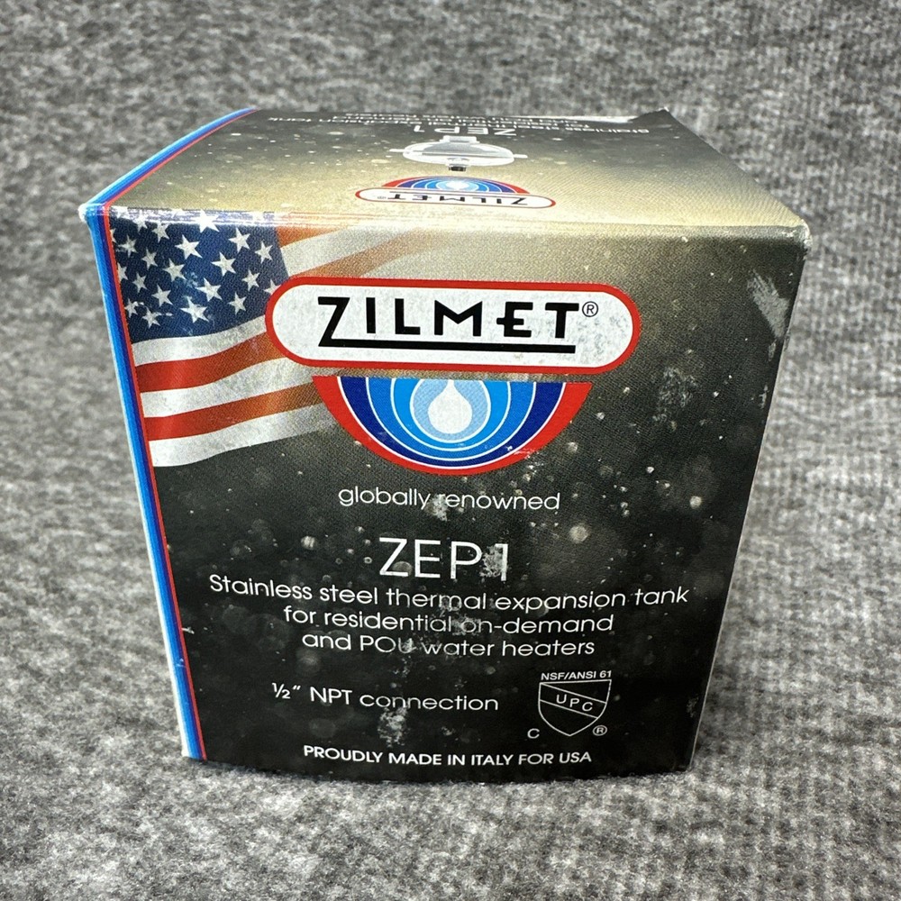 Zilmet Stainless Steel Expansion Tank Shock Arrester ZEP1 1/2" NPT Connection