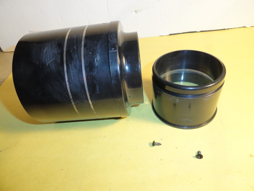 VINTAGE SILVER ECLIPSE MODEL RR70060EB3 TELESCOPE FRONT COVER & LENS NICE