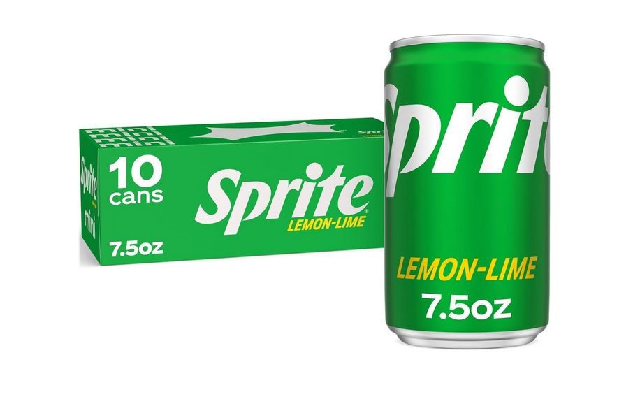 Sprite Lemon Lime Soda Soft Drinks, 7.5 fl oz, 10 Pack,Cans
