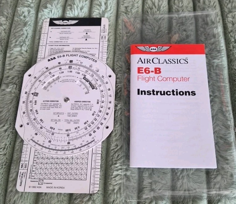 ASA E6-B Flight Computer With Case