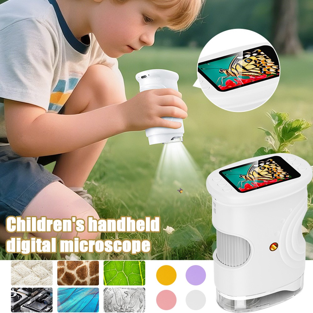 1000X Handheld Microscope for Kids, Portable 4K Digital Microscope with 12....❥