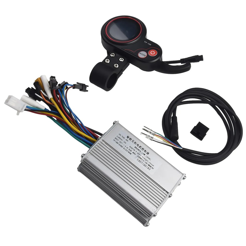 1200W 48V-25A Brushless Motor Controller + LCD Display + 6 Pin Cable For Scooter