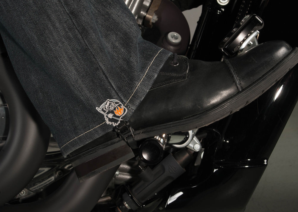 6" Grim Reaper Biker Boot Straps