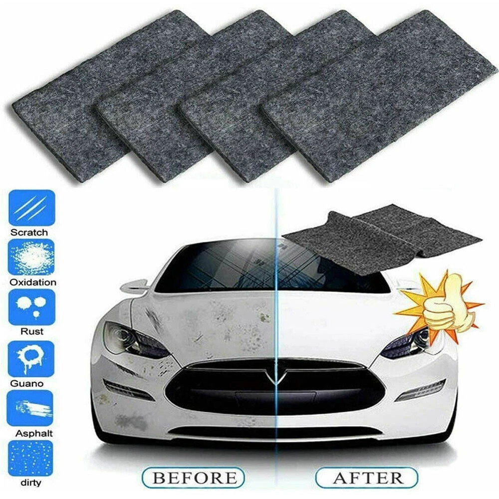 Car Scratch Eraser Magic Remover Nano Sparkle Surface Cloth Paint Repair
