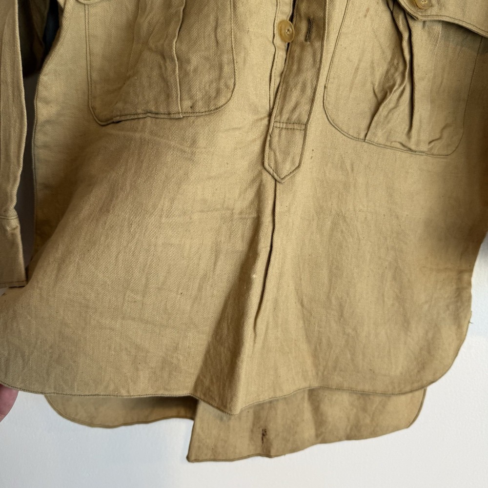 Original WWII German DAK HJ Tropical Shirt Pullover