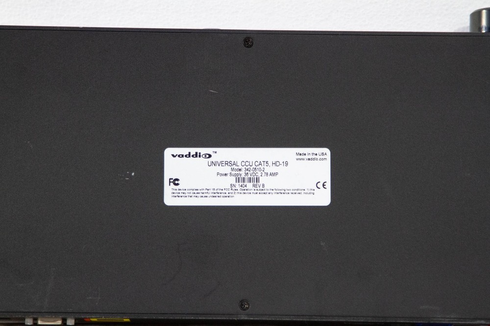 Vaddio Universal CCU HD-19 Cat-5 Version Camera Control Unit - No Power Cord