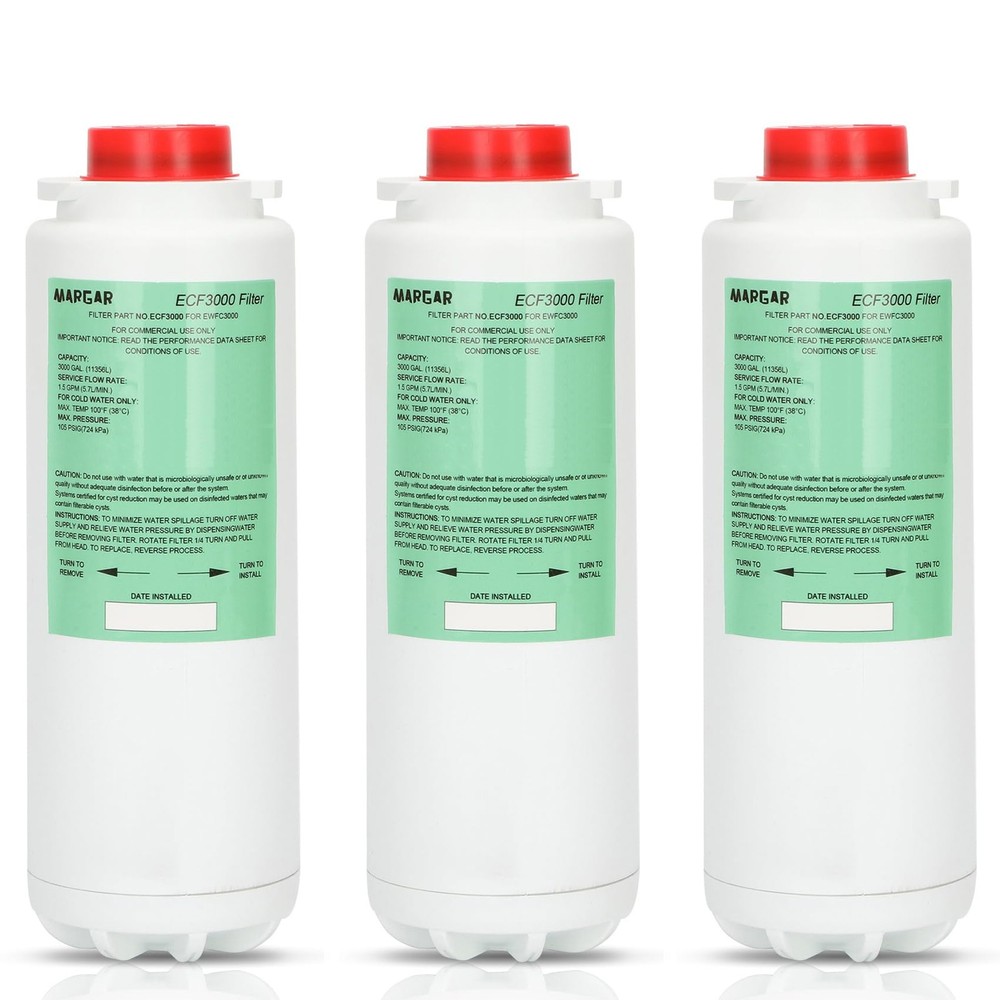 ECF3000 Filters Compatible with Elkay ezH2O WaterSentry Plus Replacement High...