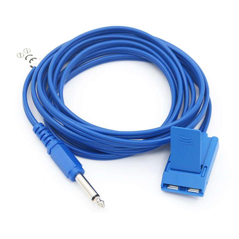 2Pcs Electrocoagulation Patient ESU Cable Compatible LM Plug to Negative Plate