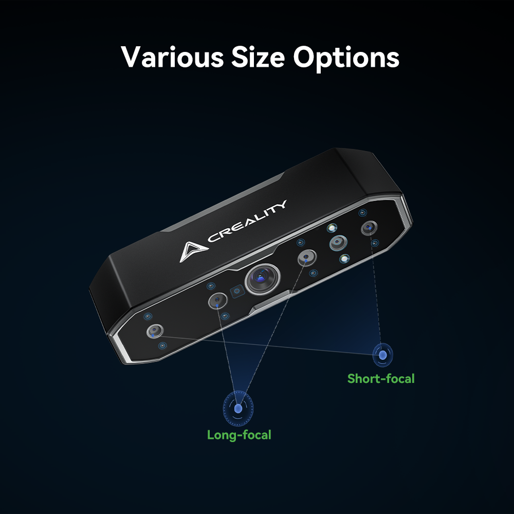 Creality 3D Scanner CR-Scan Otter 0.02mm Accuracy Scan for Black/Metal Objects