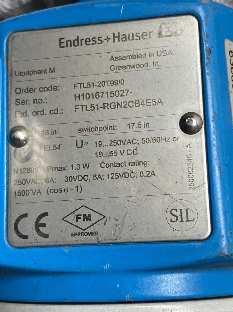 Endress hauser FTL51-RGN2CB4E5A