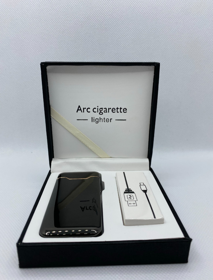 USB Plasma Arc Lighter – Windproof Flameless Electric Lighter Gift Box