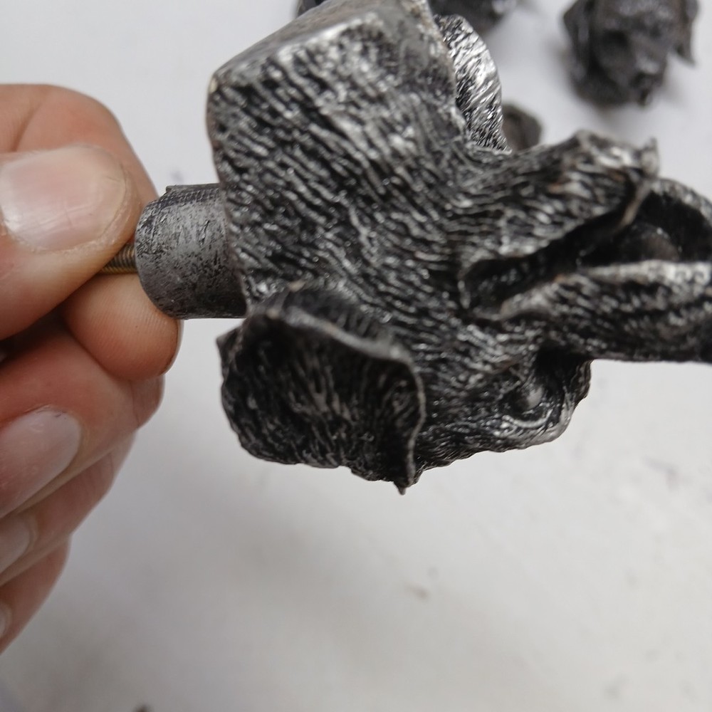 Resin Dog Face Shape Pulls Drawer Cabinet Door Handle Knobs 6 pcs