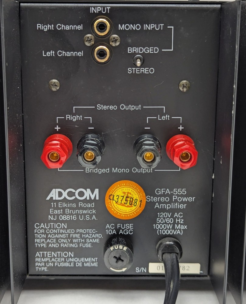 Vintage ADCOM GFA-555 Stereo Power Amplifier 200WPC Nelson Pass Design - Tested