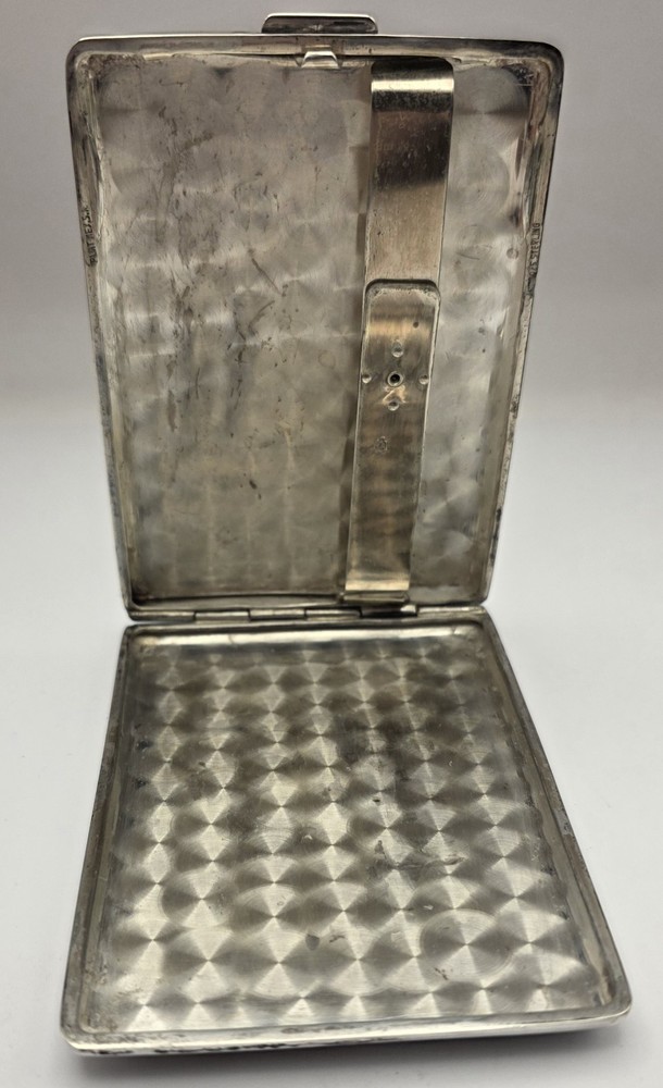 VINTAGE OLD STERLING SILVER CIGARETTE CASE WEIGHS Approx. 119.5gr.