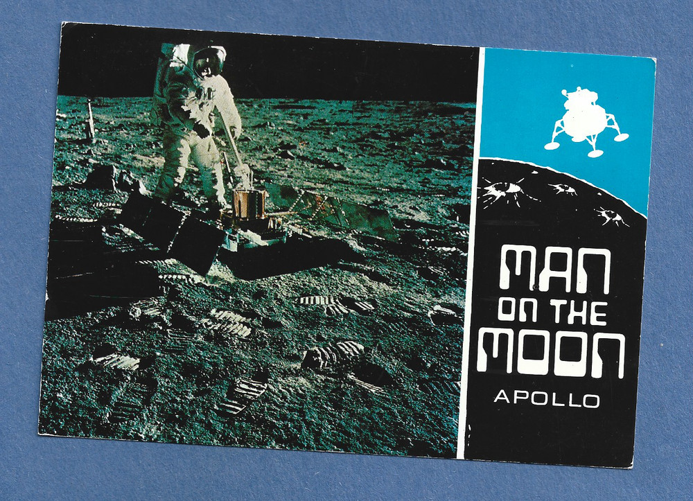 APOLLO 17 SPLASHDOWN DEC 19,1972 BERLIN SPACE POSTCARD NASA