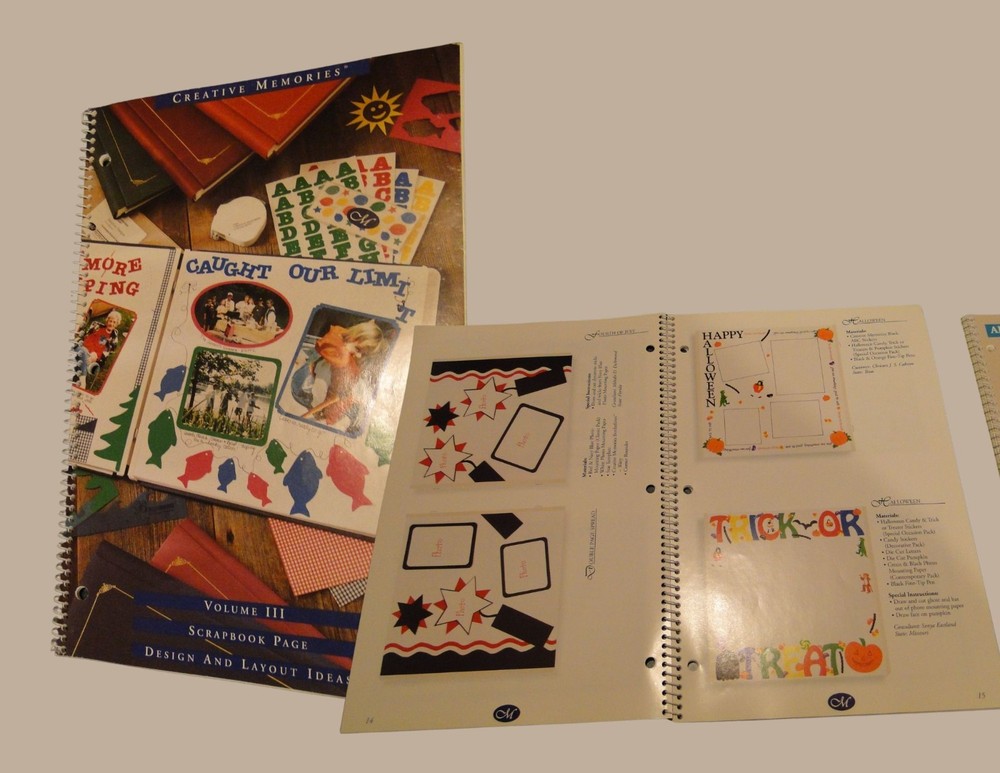 Creative Memories design and layout idea books and journal writing guide