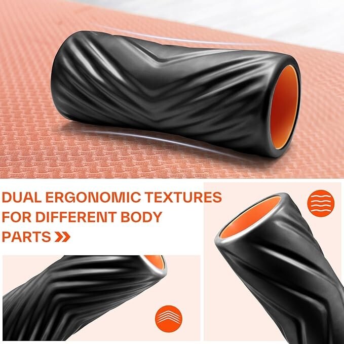 Foam Roller Set With Foot Roller Lacrosse Ball Traction Massage Ball with String