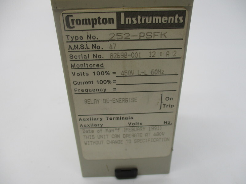 CROMPTON INSTRUMENTS 252-PSFK (AS PICTURED) NSNP