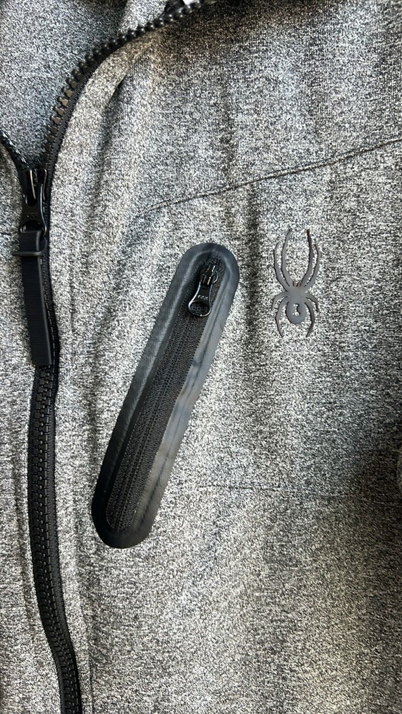SPYDER Active Men's Full Zip Jacket Gray Size M