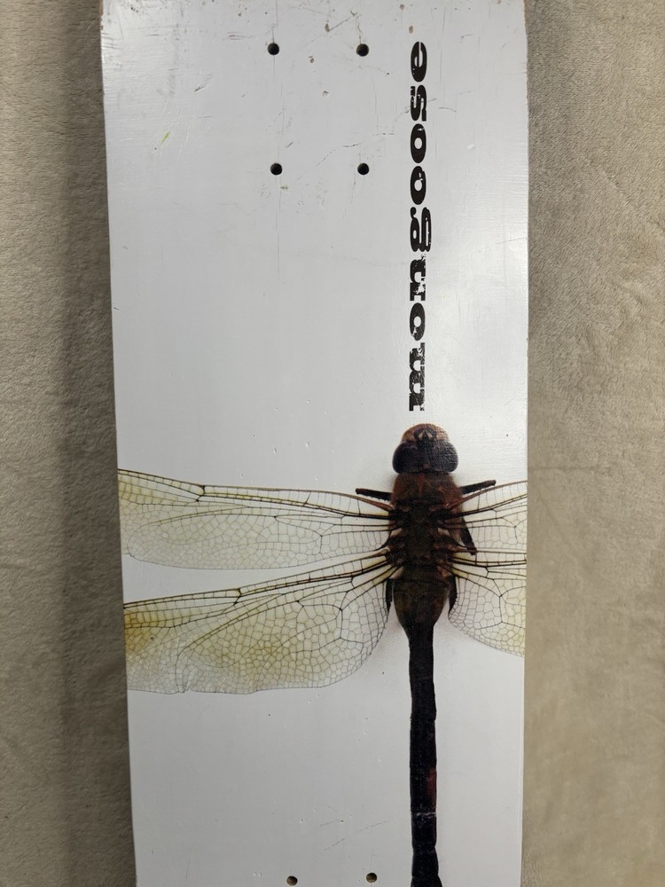 Mongoose Dragonfly Skateboard Deck Double Tail White - Used