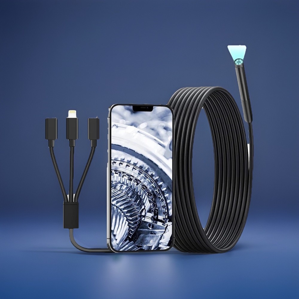 BLACK INDUSTRIAL ENDOSCOPE CAMERA-USB