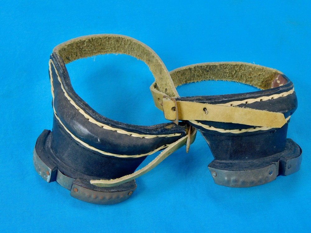 Vintage US Custom Made Leather Spurs