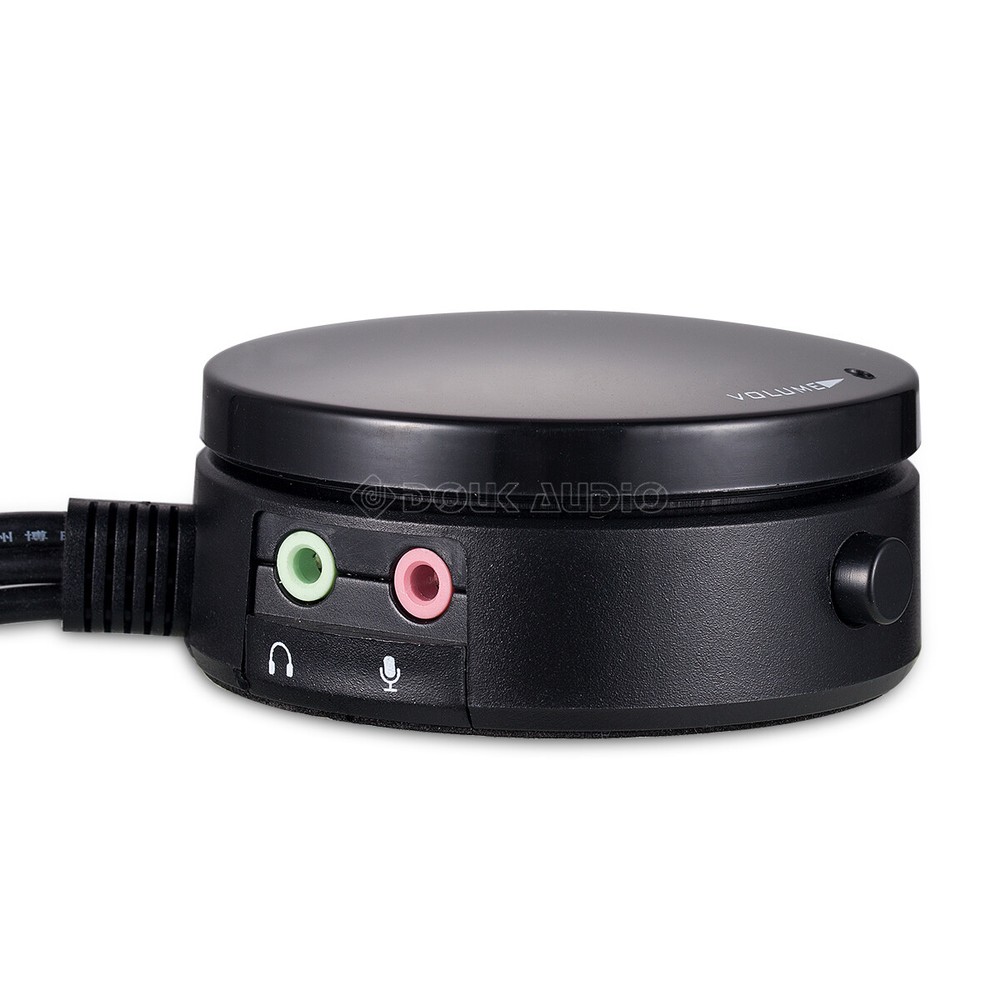 Audio Volume Controller with Microphone & Headphone Switcher Volume Control Knob