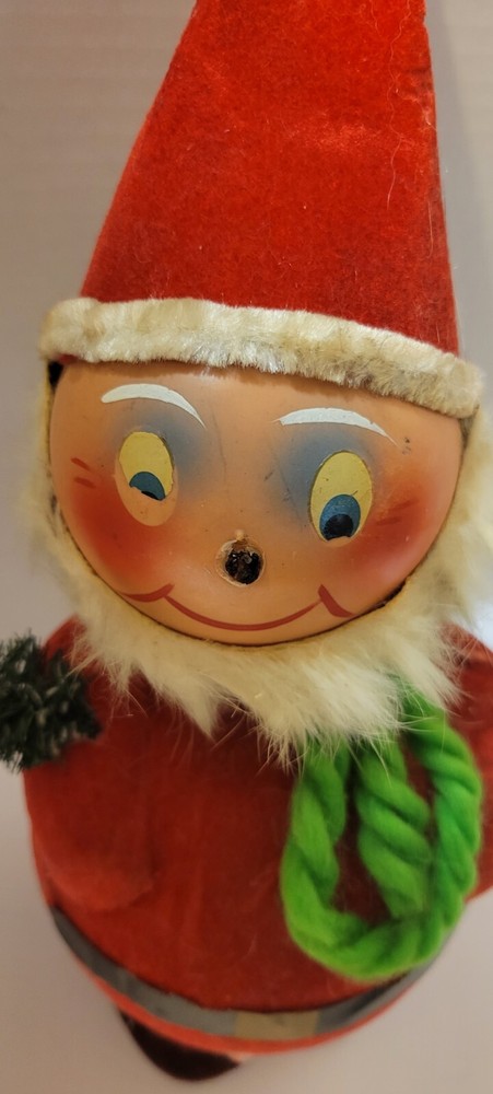 Vintage bobble head Christmas decorations Candy/present Container