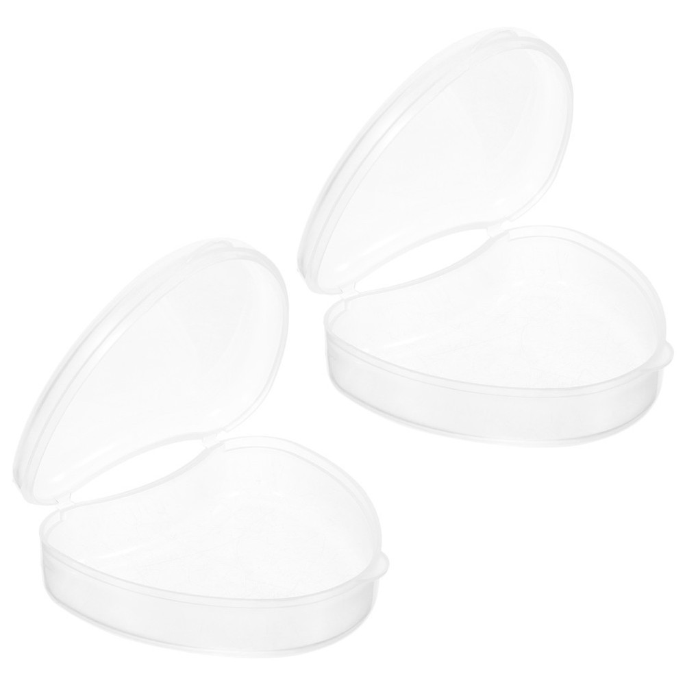 2 Pcs Denture Case Teeth Organizer Leakproof for Travel Soaker Container