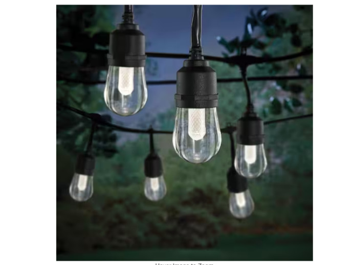 Hampton Bay Smart 24 Ft Color Changing Plug-In String Lights Powered By HubSpace