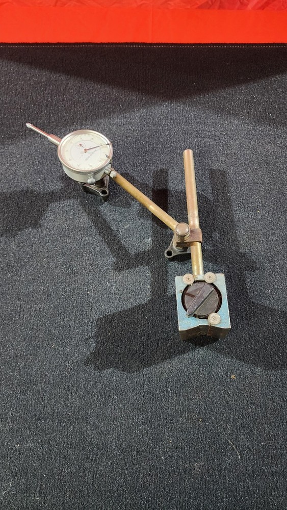 Dial Indicator with Adjustable Arm and Magnetic Base Precision Measurement Tool
