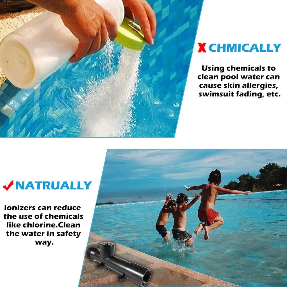 4CH4002R Pool Ionizer/Swimming Pool Cleaner Replacement Chamber System