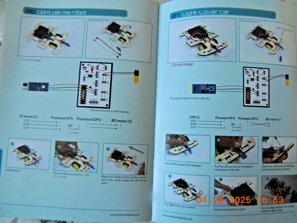 Butterfly Edufields Stem Electronics Robotics 10 Projects