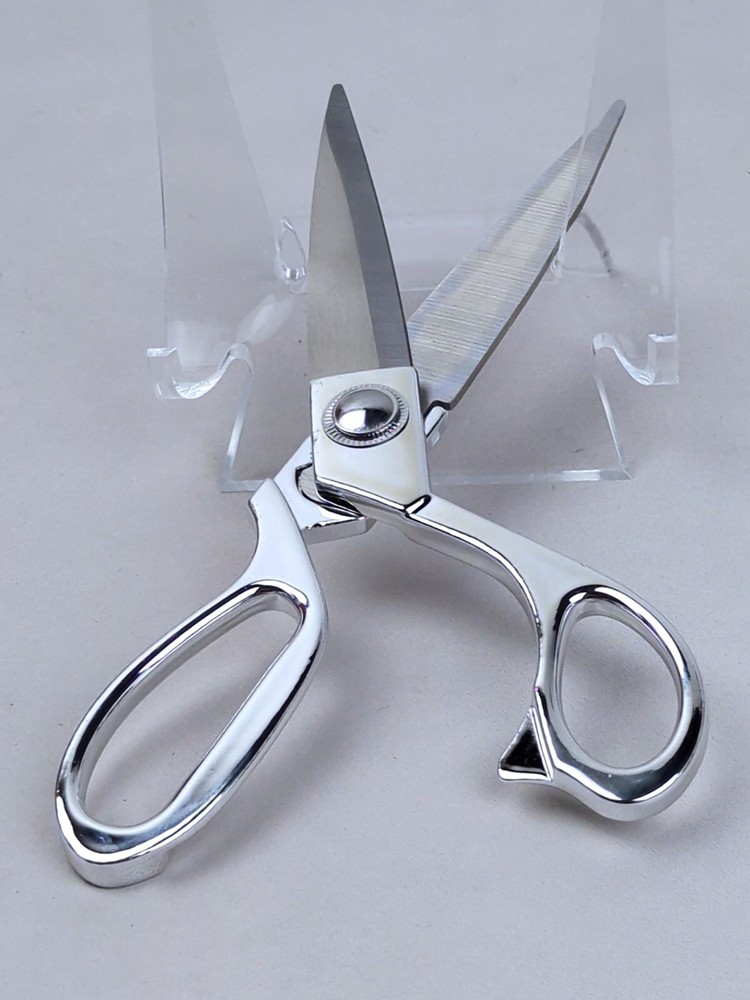 Scissors / Shears, BENT Tailor, Fabric, Yarn, 8" Long - 3.5" Blade, CHROME, NEW