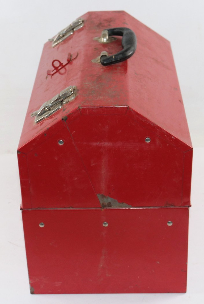Craftsman Metal Tool Box Red with Handle, Lockable, Organizer Tray