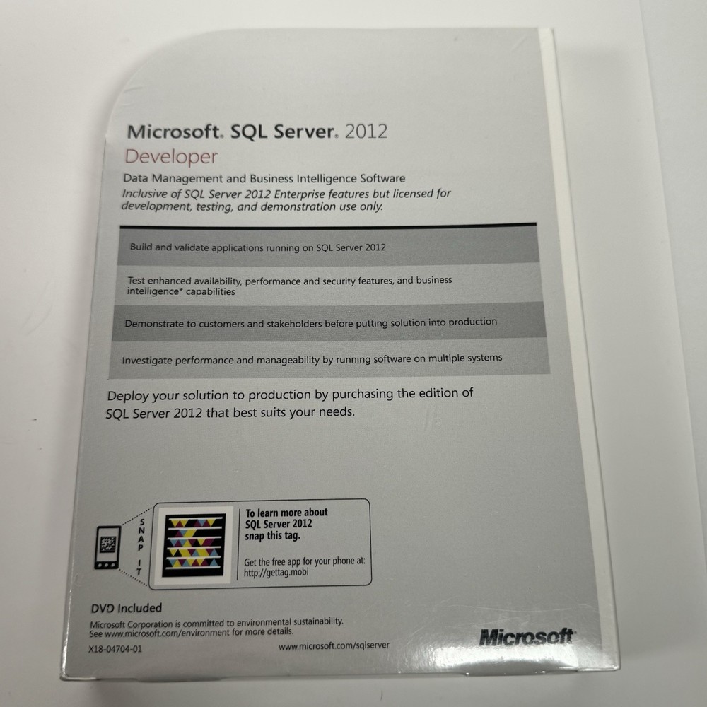 Microsoft SQL Server 2012 Developer Sealed New