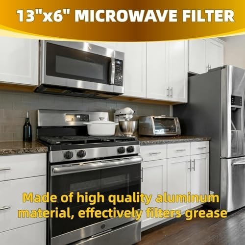 Microwave Grease Filter Replacement 13" X 6", Pack of 2