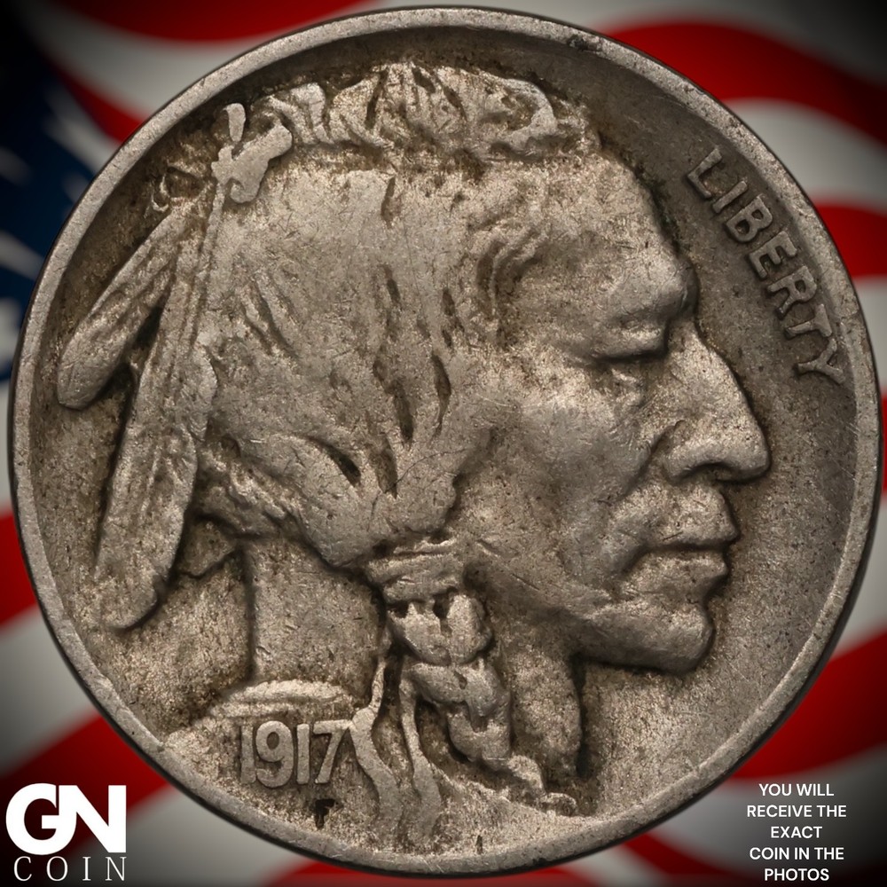 1917 D Buffalo Nickel A5116