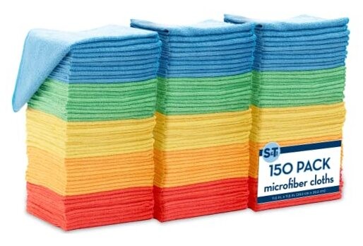 Microfiber Cleaning Cloth, Bulk Towels for Home, Reusable Microfiber 150 Pack