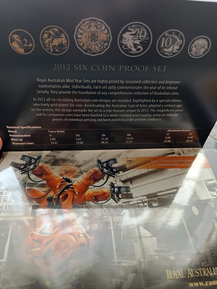 2012 Australia RAM Special Edition 6 Coin Proof Set Full Package