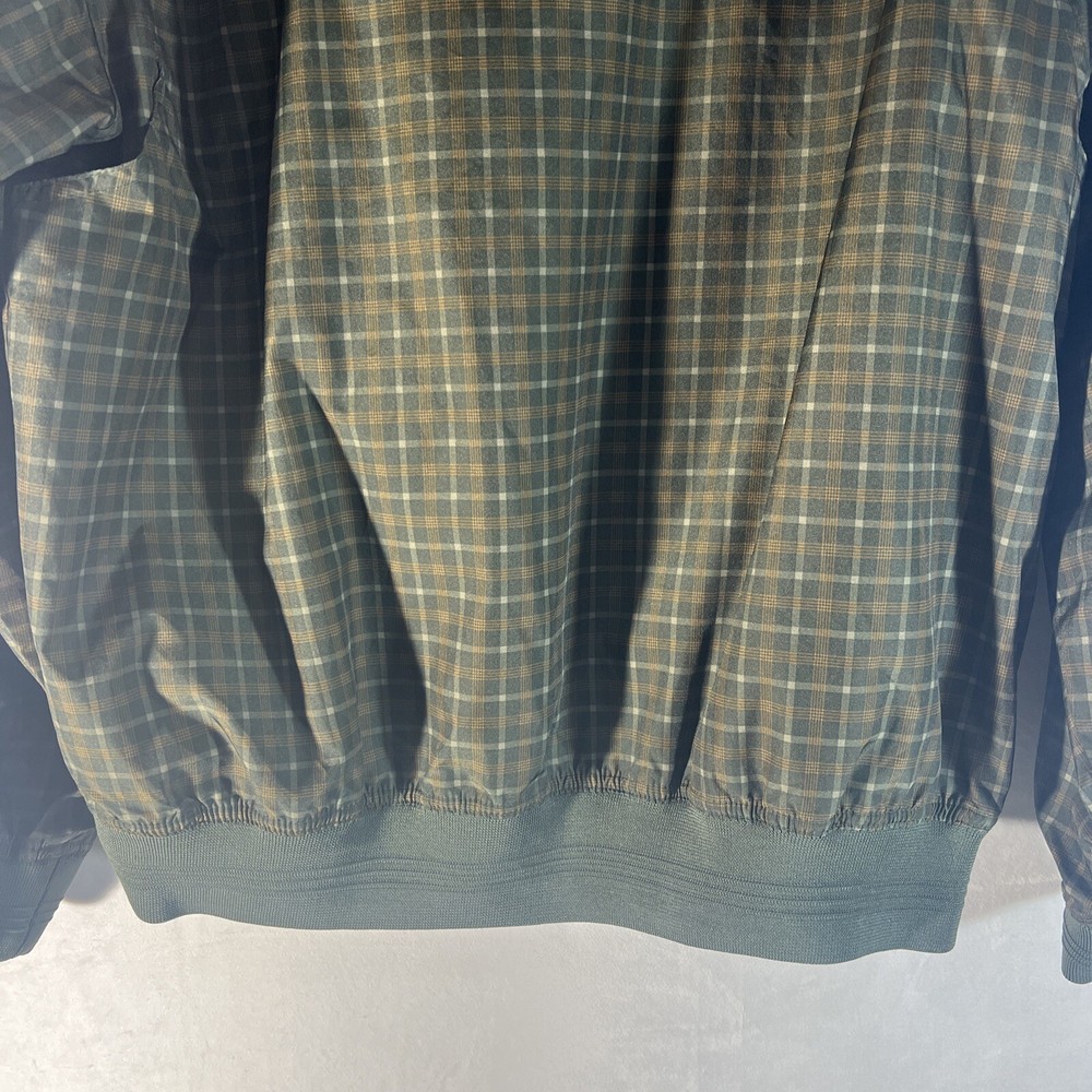 Perry Ellis America Men’s Golf Jacket Pullover Windbreaker Size Large Green
