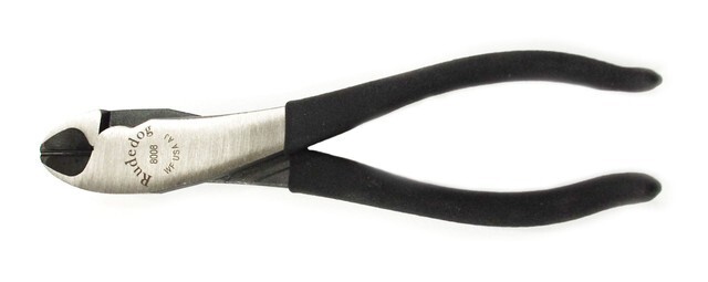 Rudedog USA 8" Diagonal Cutting Pliers #8008 – High Leverage, Tether Hole