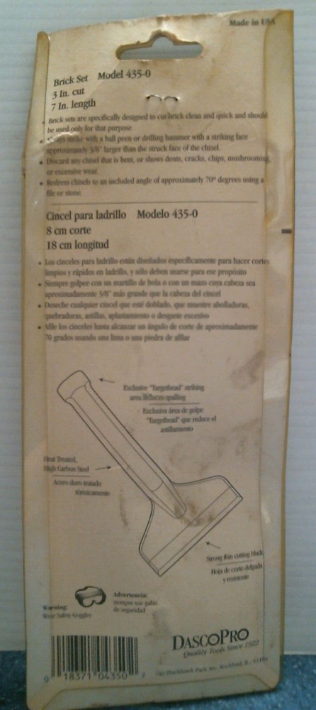 Dasco Pro 3" Brick Chisel (435-0) FS