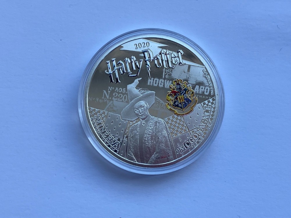 2020 SAMOA SILVER PLATED HALF DOLLAR HARRY POTTER ~ MINERVA MCGONAGAll
