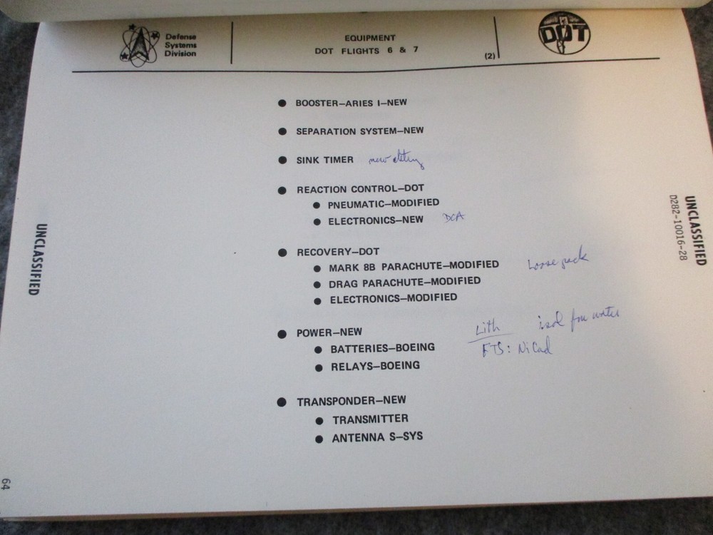 BOEING ABMDA DOT ROCKET LAUNCH VEHICLE REPORTS GROUND SAFETY/TECH DIR 1979-1982