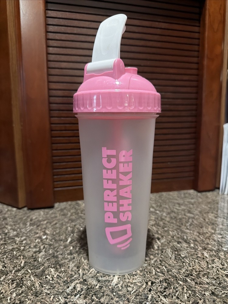 NEW Perfect Shaker Pink Clear Workout Bottle