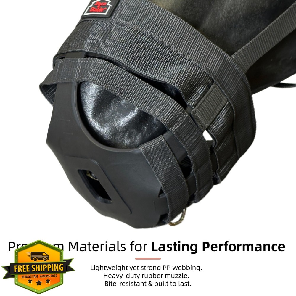 BARN STABLE Horse Grazing Muzzle Easy Breathe Comfortable Adjustable
